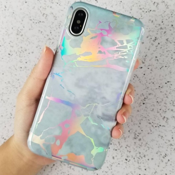 iPhone  Holographic Marble Case - Picture 3 of 4
